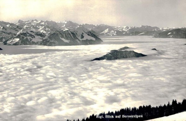 Rigi. Blick auf Berneralpen, Nebelmeer Vorderseite