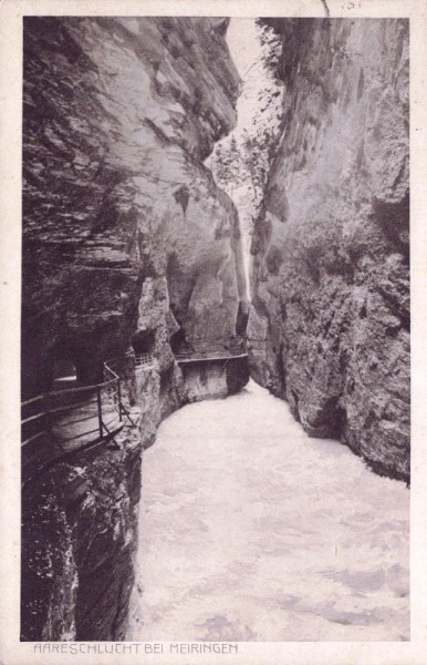 Aareschlucht bei Meiringen. 1923