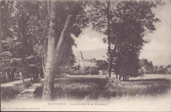 Colombier, Les Allées et le Chateau Vorderseite