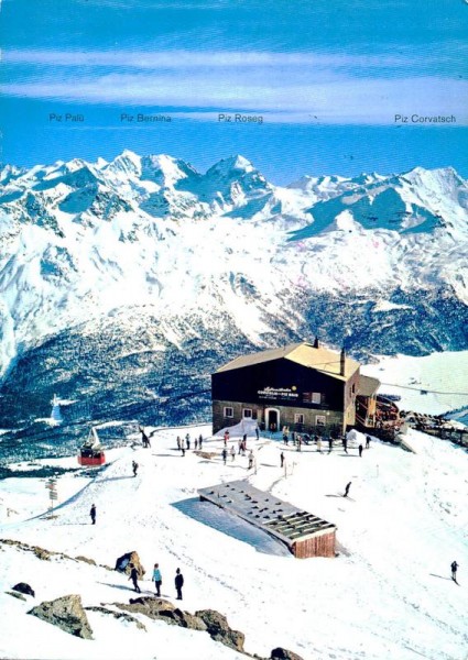 St. Moritz, Piz Nair, Gipfelrestaurant  Vorderseite