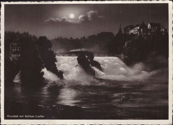 Rheinfall mit Schloss Laufen