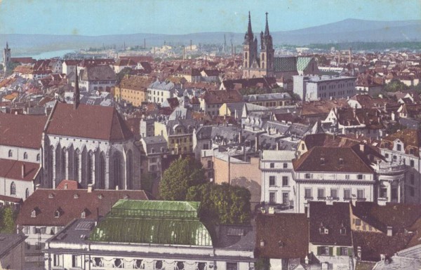 Basel mit Münster und Rhein