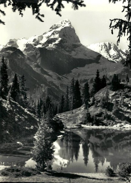 Schwarzsee mit Piz Platta, Alp Flix Vorderseite