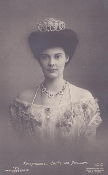 Kronprinzessin Cecilie von Preussen Vorderseite