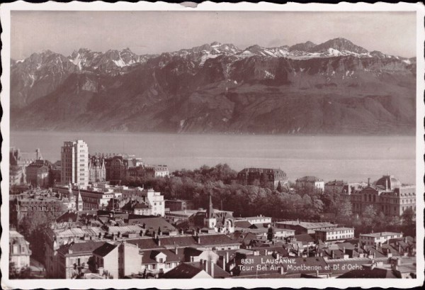 Lausanne - Tour Bel Air Montbenon et Dt d'Oche