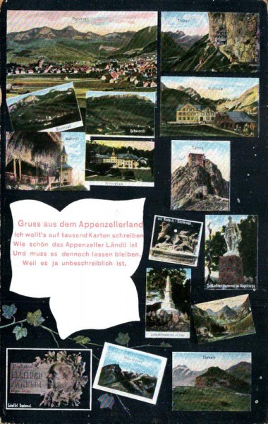 Gruss aus dem Appenzellerland Vorderseite