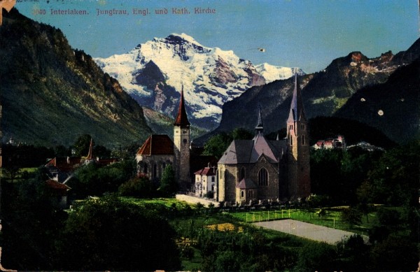 Jungfrau, Engl. und Kath. Kirche, Interlaken