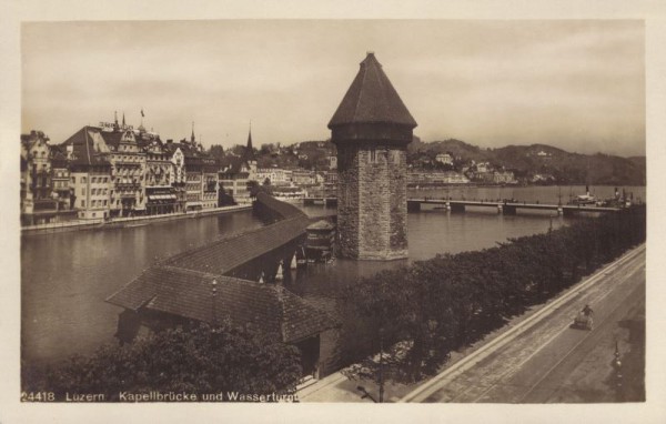Luzern - Kapellbrücke und Wasserturm
