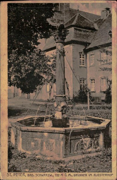 St. Peter (Hochschwarzwald) Brunnen Vorderseite