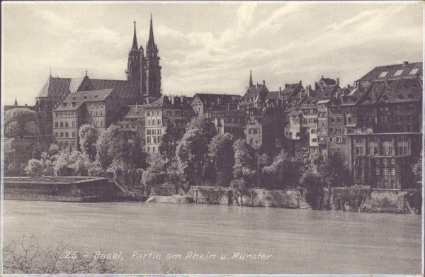 Basel - Partie am Rhein und Münster