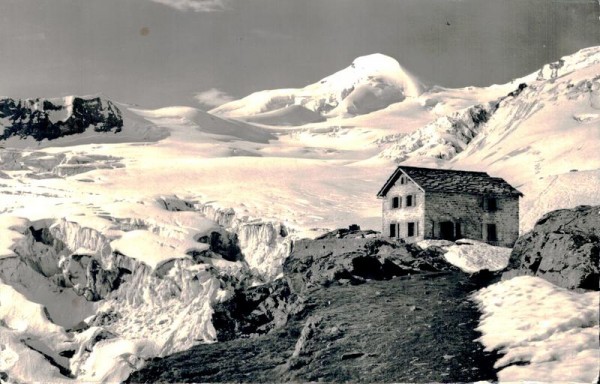 Saas-Fee, Berggasthaus Langefluh, Allalinhorn, Feegletscher Vorderseite