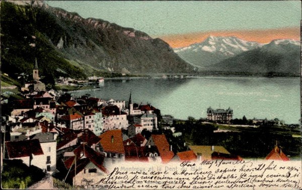 Montreux et la Dent du Midi Vorderseite
