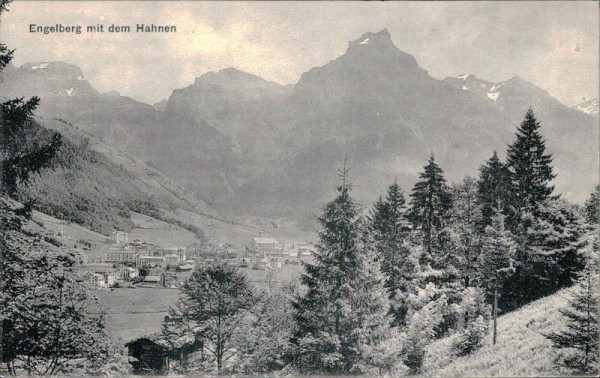 Engelberg mit dem Hahnen Vorderseite