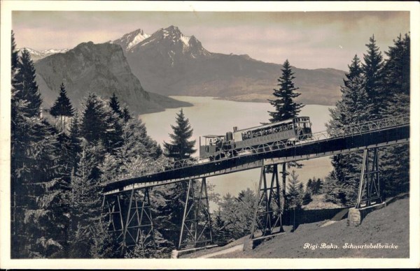 Rigi-Bahn, Schnurtobelbrücke Vorderseite