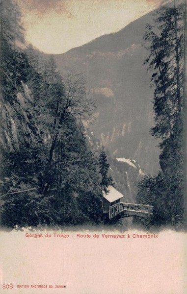 Gorges du Triège - Route de Vernayaz à Chamonix Vorderseite