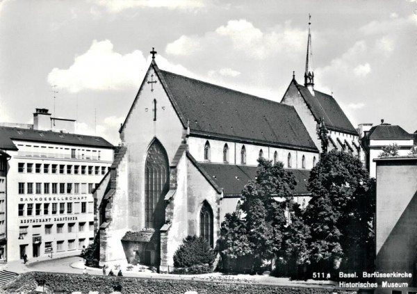 Basel, Barfüsserkirche, Historisches Museum Vorderseite