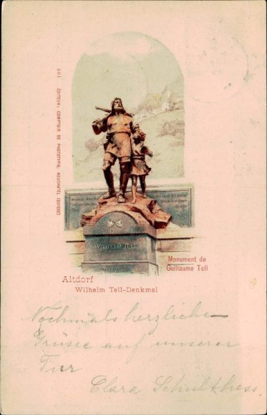 Telldenkmal (Altdorf) Vorderseite