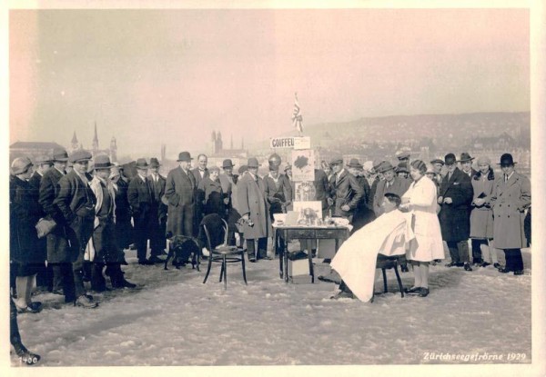 Zürichseegefrörne 1929 Vorderseite