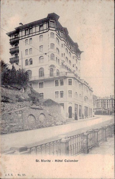 St. Moritz - Hotel Calonder  Vorderseite