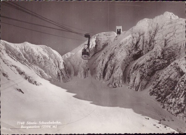 Säntis-Schwebebahn. Bergstation