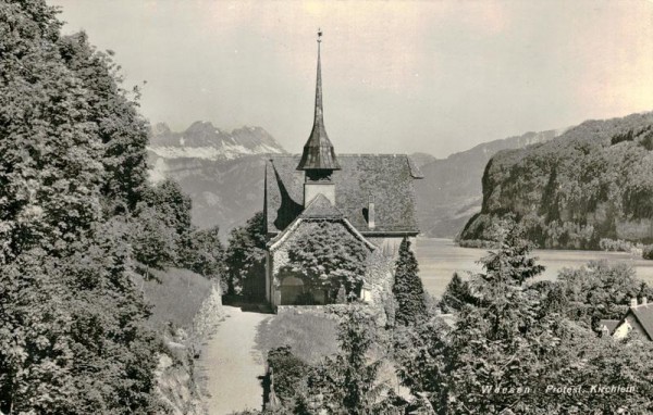 Protestantisches Kirchlein, Weesen Vorderseite