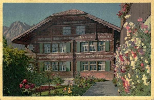 Haus im Berner Oberland Vorderseite