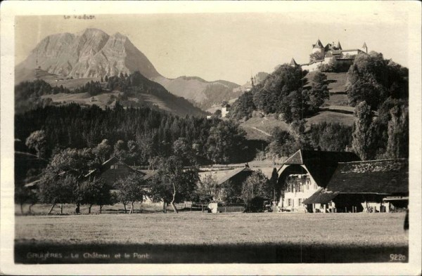 Gruyères - Le Chateau et le Pont Vorderseite