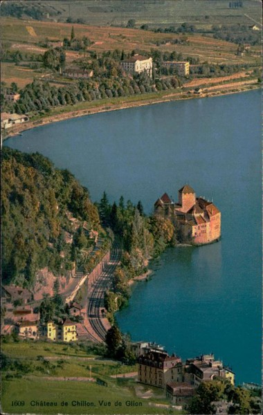 Château de Chillon. Vue de Glion Vorderseite
