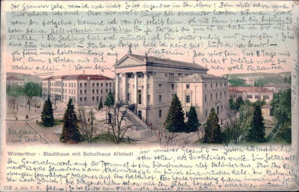 Winterthur, Stadthaus mit Schulhaus Altstadt Vorderseite