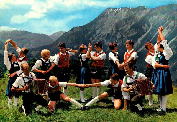 Volkstanzgruppe Haiming, Tirol, Silber Buam Vorderseite