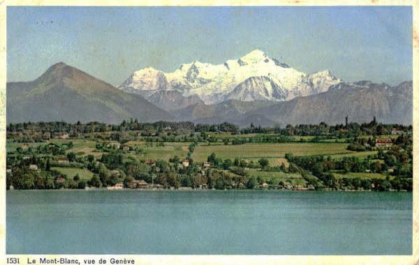 Le Mont-Blanc - vue de Genève Vorderseite