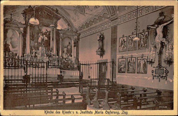 Zug, Kirche des Klosters und Instituts Maria Opferung Vorderseite