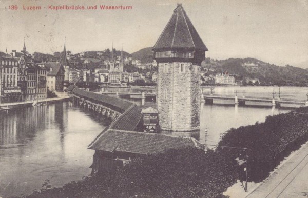 Luzern - Kapellbrücke und Wasserturm