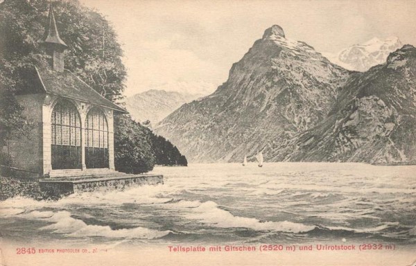 Tellskapelle mit Gitschen und Urirotstock Vorderseite