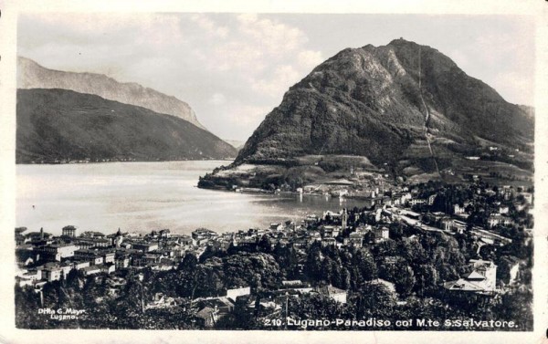Lugano-Paradiso col M.te S.Salvatore
 Vorderseite