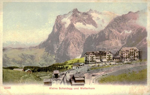 Kleine Scheidegg und Wetterhorn Vorderseite