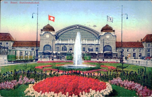 Basel, Bundesbahnhof Vorderseite