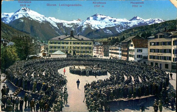 Glarus. Landgemeinde Vorderseite