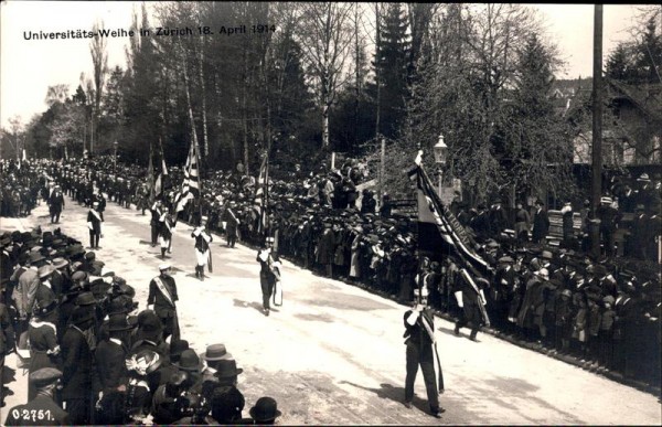 Zürich, Universitätsweihe 1914 Vorderseite