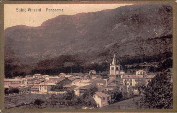 Saint-Vincent (Aostatal) - Panorama Vorderseite