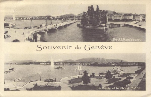 Souvenir de Genève Vorderseite