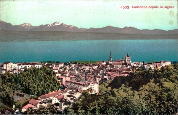 Lausanne depuis le signal Vorderseite