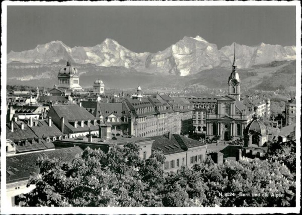 Bern und die Alpen Vorderseite