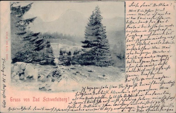 Gruss aus Schwefelberg-Bad Vorderseite
