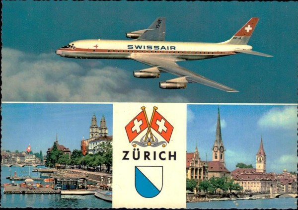 Zürich und Swissair Vorderseite