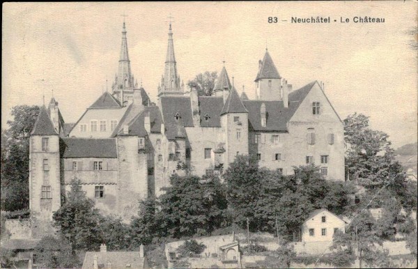 Neuchâtel - Le Château Vorderseite