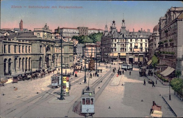 Zürich, Bahnhofplatz Vorderseite