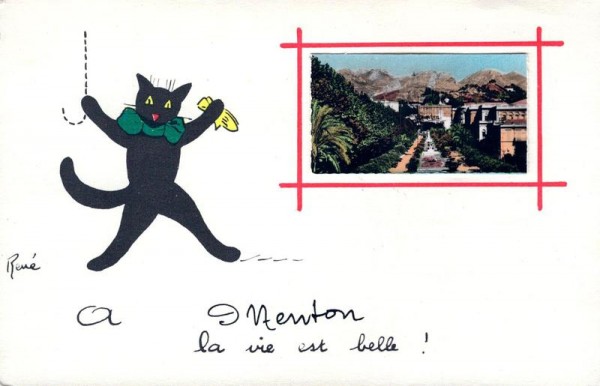 Curtis Newton, La vie est belle, Schwarze Katze Vorderseite