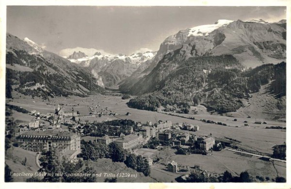 Engelberg mit Spannörter und Titlis. 1937 Vorderseite