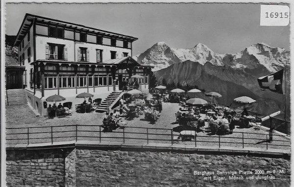 Berghaus Schynige Platte - Terrasse